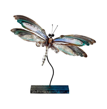 Faire-zappos dragonfly metal art Dragonfly Decor Figurine Handmade